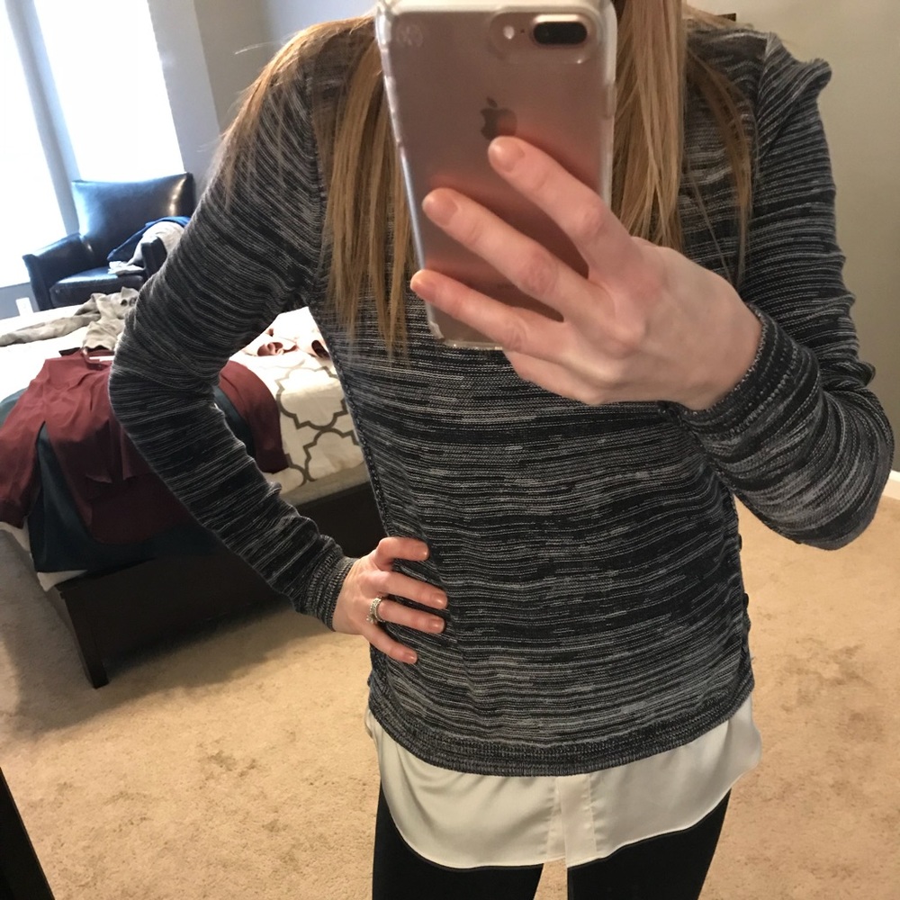 Loft Mixed Media Sweater